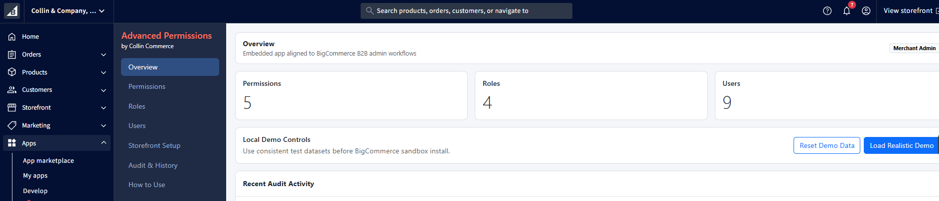 CC BigCommerce Custom Permissions