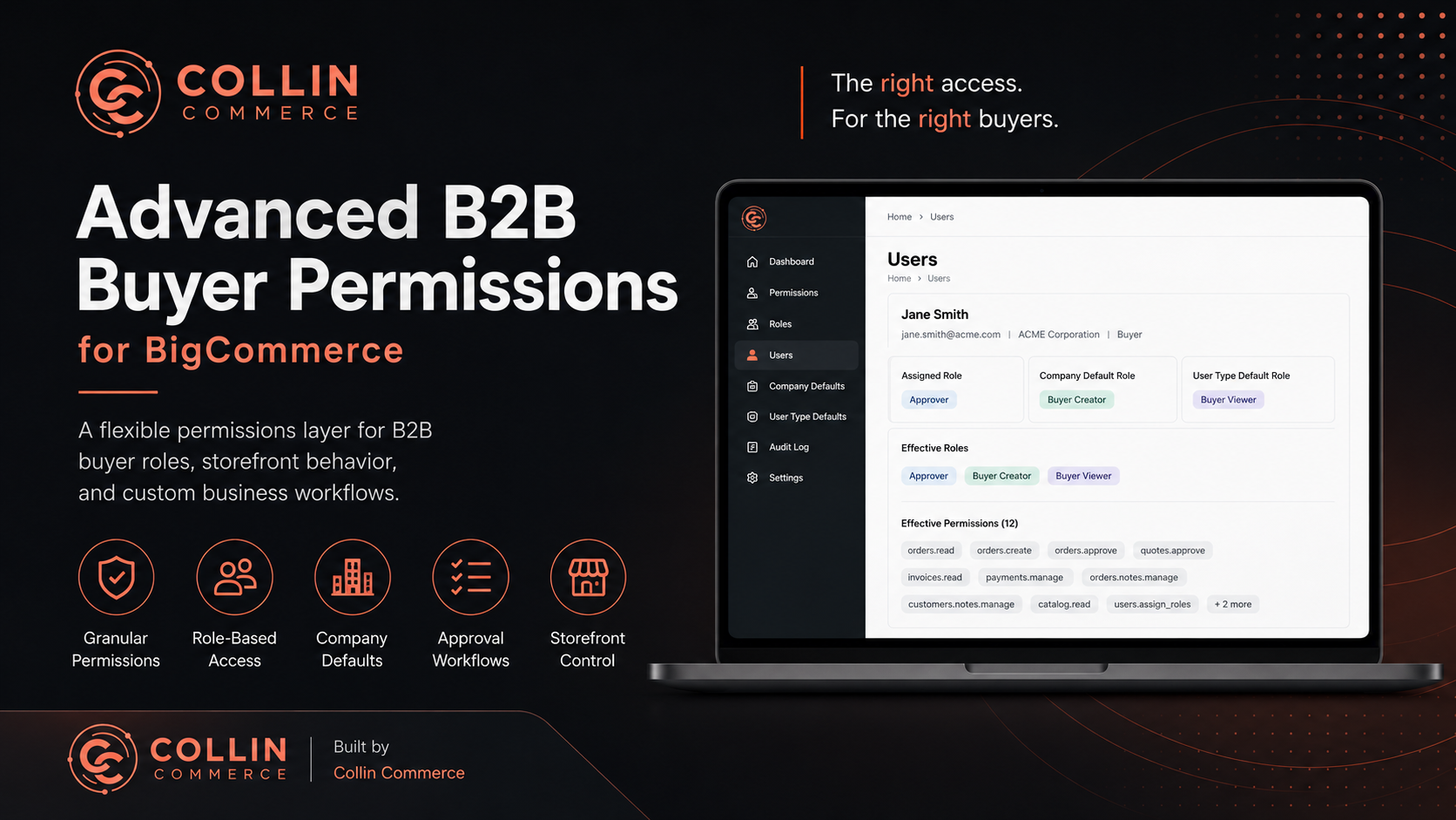 BigCommerce Custom Advanced B2B Buyer Permissions